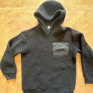 Old Navy Black Fleece Pullover Hoodie – Size XL